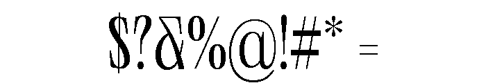 Neue World Semi Condensed Variable Regular 3 Font OTHER CHARS