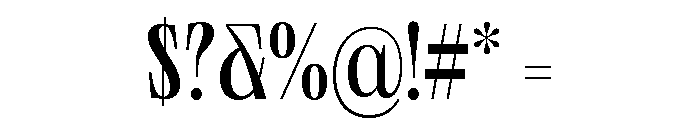 Neue World Semi Condensed Variable Regular 4 Font OTHER CHARS