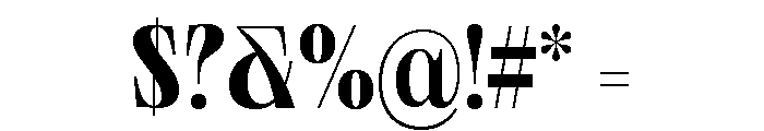 Neue World Semi Condensed Variable Regular 6 Font OTHER CHARS