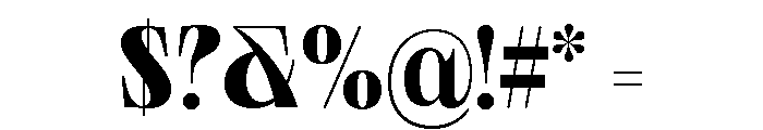 Neue World Semi Condensed Variable Regular 7 Font OTHER CHARS