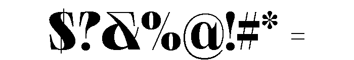 Neue World Semi Condensed Variable Regular 8 Font OTHER CHARS