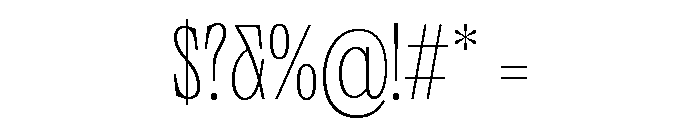 Neue World Semi Condensed Variable Regular Font OTHER CHARS