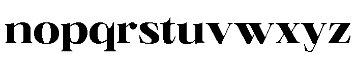 Neue World Semi Extended Bold Font LOWERCASE