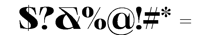 Neue World Semi Extended Ultrabold Font OTHER CHARS