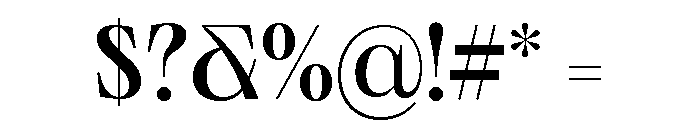 Neue World Semi Extended Variable Regular 4 Font OTHER CHARS