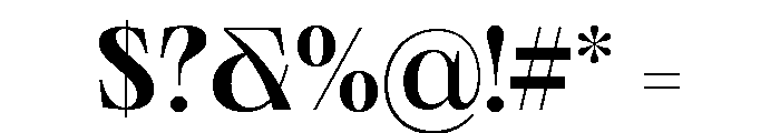 Neue World Semi Extended Variable Regular 5 Font OTHER CHARS