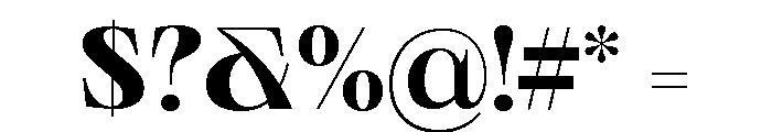 Neue World Semi Extended Variable Regular 6 Font OTHER CHARS