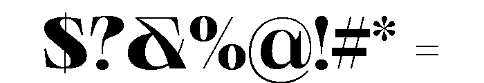 Neue World Semi Extended Variable Regular 7 Font OTHER CHARS
