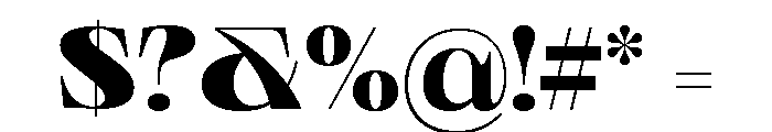 Neue World Semi Extended Variable Regular 8 Font OTHER CHARS