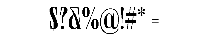 Neue World Super Condensed Medium Font OTHER CHARS