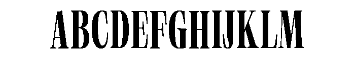 Neue World Super Condensed Medium Font UPPERCASE