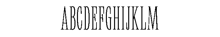 Neue World Super Condensed Thin Font UPPERCASE