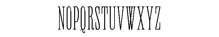 Neue World Super Condensed Thin Font UPPERCASE