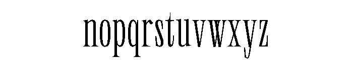 Neue World Super Condensed Variable Regular 2 Font LOWERCASE