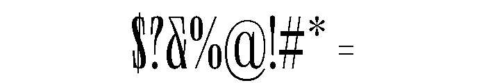 Neue World Super Condensed Variable Regular 3 Font OTHER CHARS