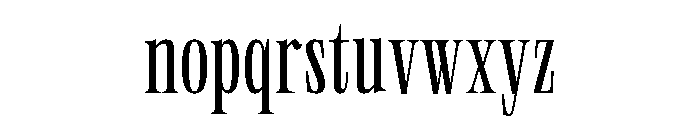 Neue World Super Condensed Variable Regular 3 Font LOWERCASE