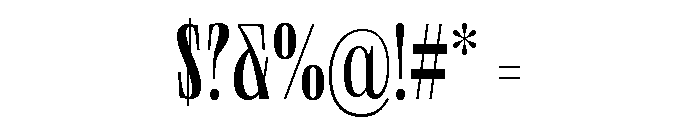 Neue World Super Condensed Variable Regular 4 Font OTHER CHARS