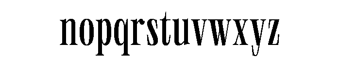 Neue World Super Condensed Variable Regular 4 Font LOWERCASE