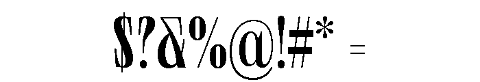 Neue World Super Condensed Variable Regular 5 Font OTHER CHARS