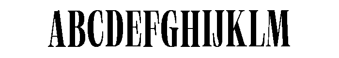 Neue World Super Condensed Variable Regular 5 Font UPPERCASE