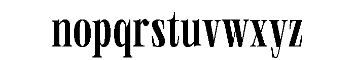Neue World Super Condensed Variable Regular 5 Font LOWERCASE