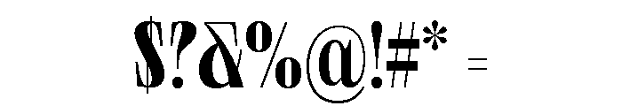 Neue World Super Condensed Variable Regular 6 Font OTHER CHARS