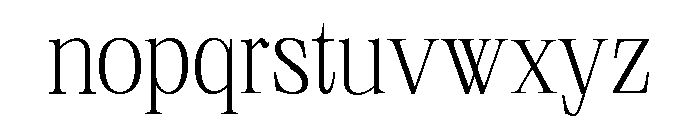 Neue World Ultralight Font LOWERCASE