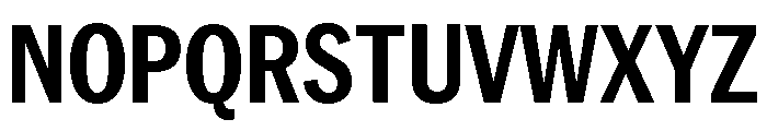 Neue York Bold Condensed Italic Font UPPERCASE
