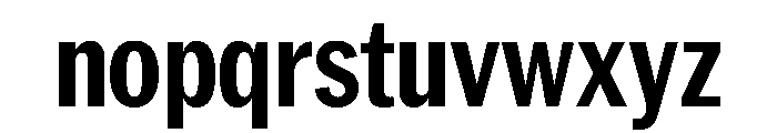 Neue York Condensed Bold Condensed Italic Font LOWERCASE