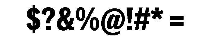 Neue York Condensed Extrabold Condensed Italic Font OTHER CHARS