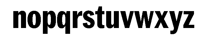 Neue York Condensed Extrabold Condensed Italic Font LOWERCASE
