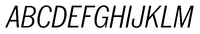 Neue York Condensed Italic 2 Font UPPERCASE