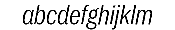 Neue York Condensed Italic 2 FONT