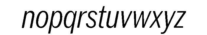 Neue York Condensed Italic 2 Font LOWERCASE