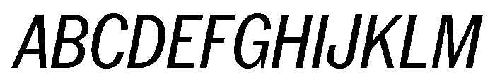Neue York Condensed Italic 3 Font UPPERCASE