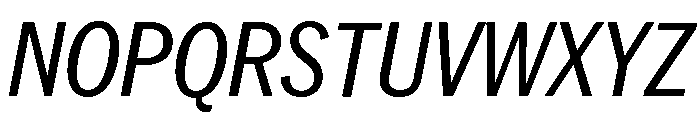Neue York Condensed Italic 3 Font UPPERCASE