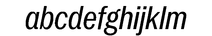 Neue York Condensed Italic 3 FONT