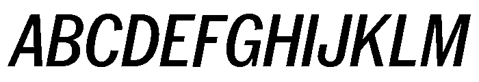 Neue York Condensed Italic 4 Font UPPERCASE