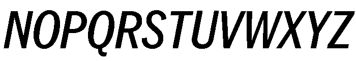 Neue York Condensed Italic 4 Font UPPERCASE