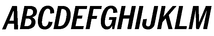 Neue York Condensed Italic 5 Font UPPERCASE