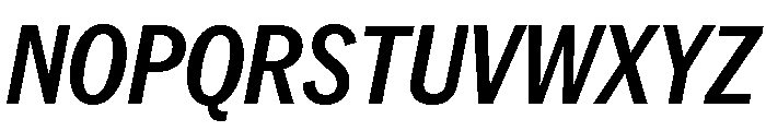 Neue York Condensed Italic 5 Font UPPERCASE