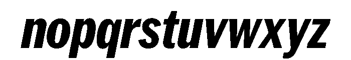 Neue York Condensed Italic 7 Font LOWERCASE