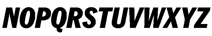 Neue York Condensed Italic 8 Font UPPERCASE