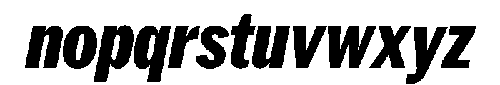 Neue York Condensed Italic 8 Font LOWERCASE