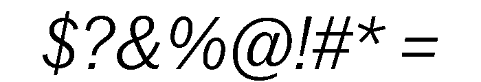 Neue York Italic 10 Font OTHER CHARS