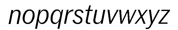 Neue York Italic 10 Font LOWERCASE