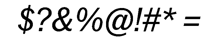 Neue York Italic 11 Font OTHER CHARS