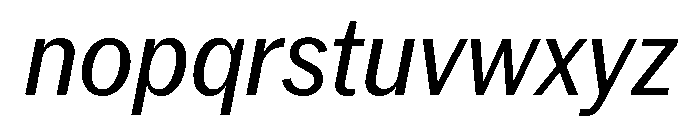 Neue York Italic 11 Font LOWERCASE