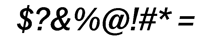 Neue York Italic 12 Font OTHER CHARS