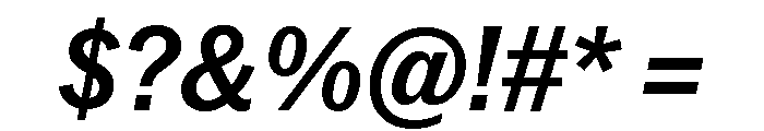 Neue York Italic 13 Font OTHER CHARS